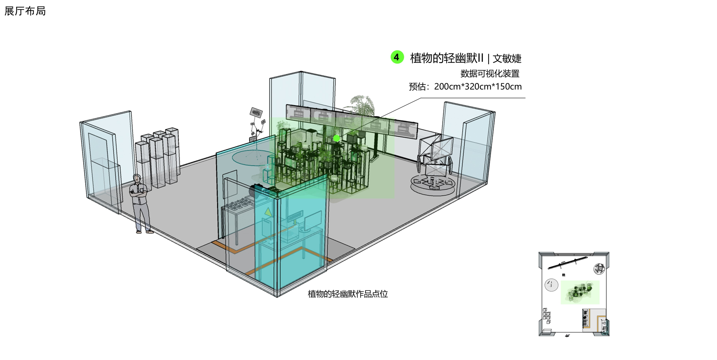 3D site layout — wireframe view